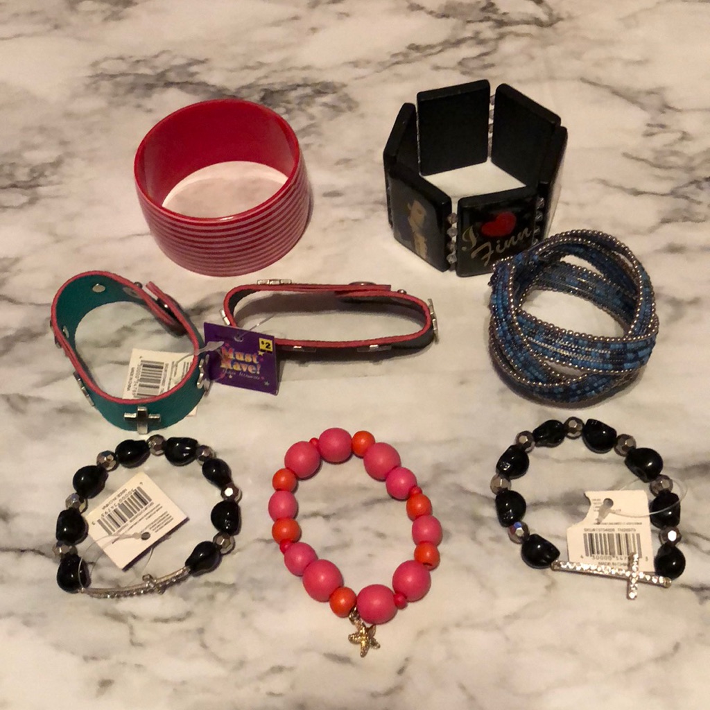 8 Bracelets! Amazing Lot! Beachy, Edgy, Mix